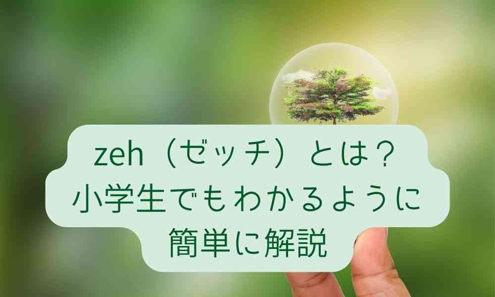  zeh（ゼッチ）とは？小学生でもわかるように簡単に解説