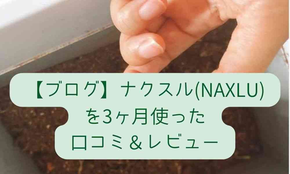 【ブログ】ナクスルNAXLUを3ヶ月使った口コミ＆レビュー