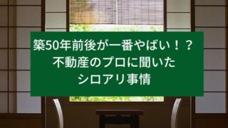 築50年前後が一番やばい！？不動産のプロに聞いたシロアリ事情